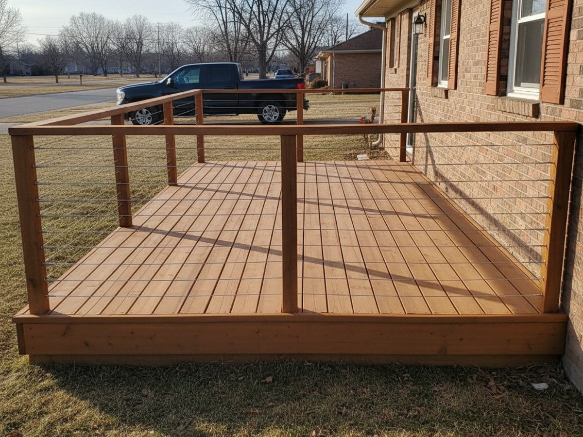 Composite Decking completed by Pekin Deck Company in Morton, IL